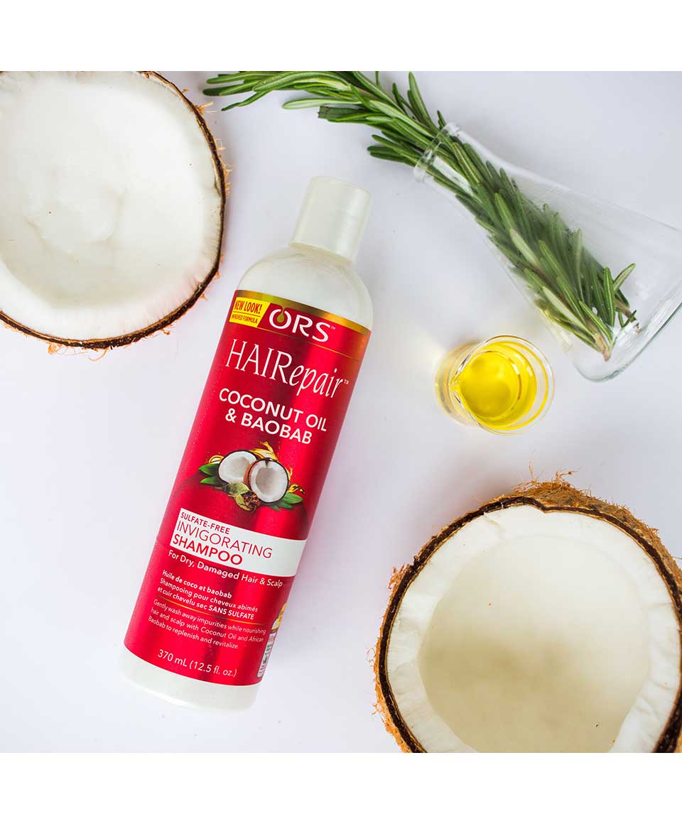 ORS Hair Repair Coconut Oil & Baobab Invigoratinf Shampoo 370ml