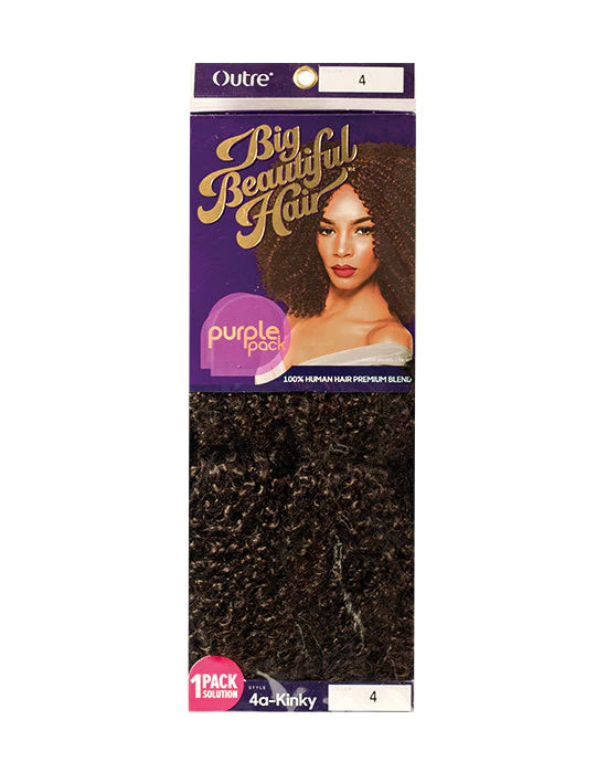 Big Beautiful Hair 4a-Kinky Weave 100% Human Hair Premium Blend
