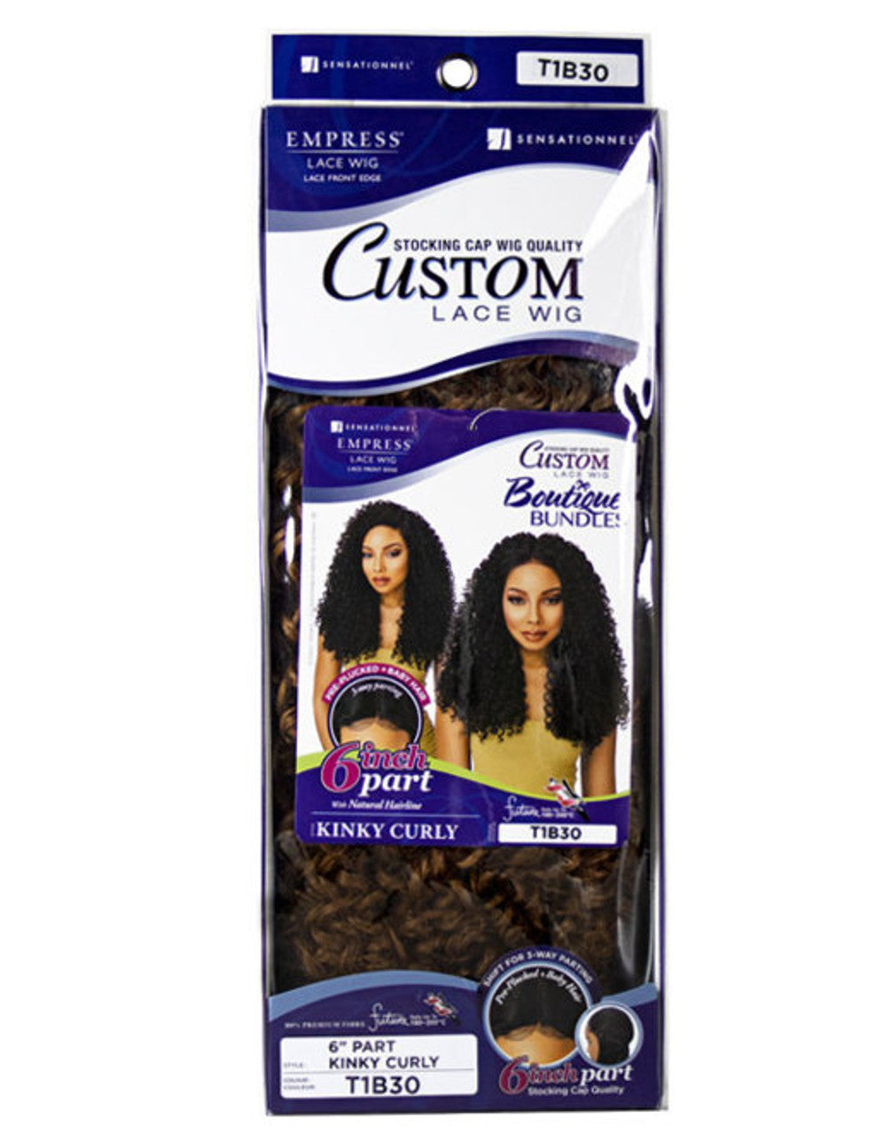 Lace Front Edge Wig 6" Kinky Curly Natural Hair Line