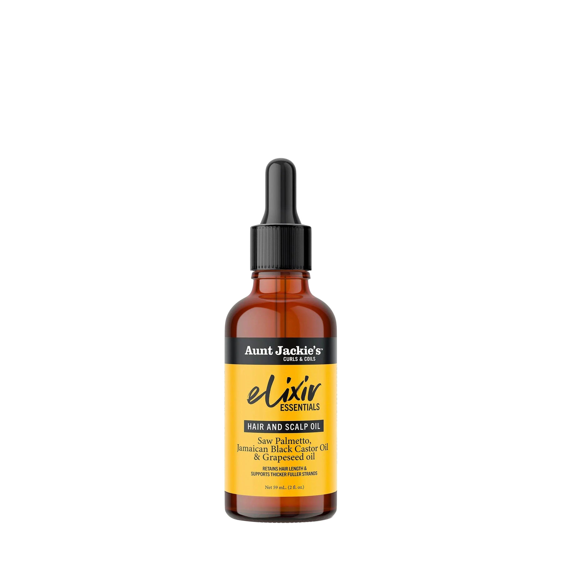 Aunt Jackie Elixir Hair and Scalp Oil Palmetto JBCO and Grapeseed Oil 2oz