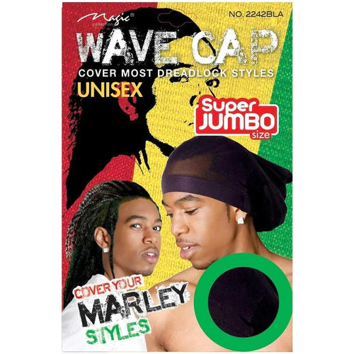 Magic Wave Cap Unisex Black (Super Jumbo Size) cover Dreads