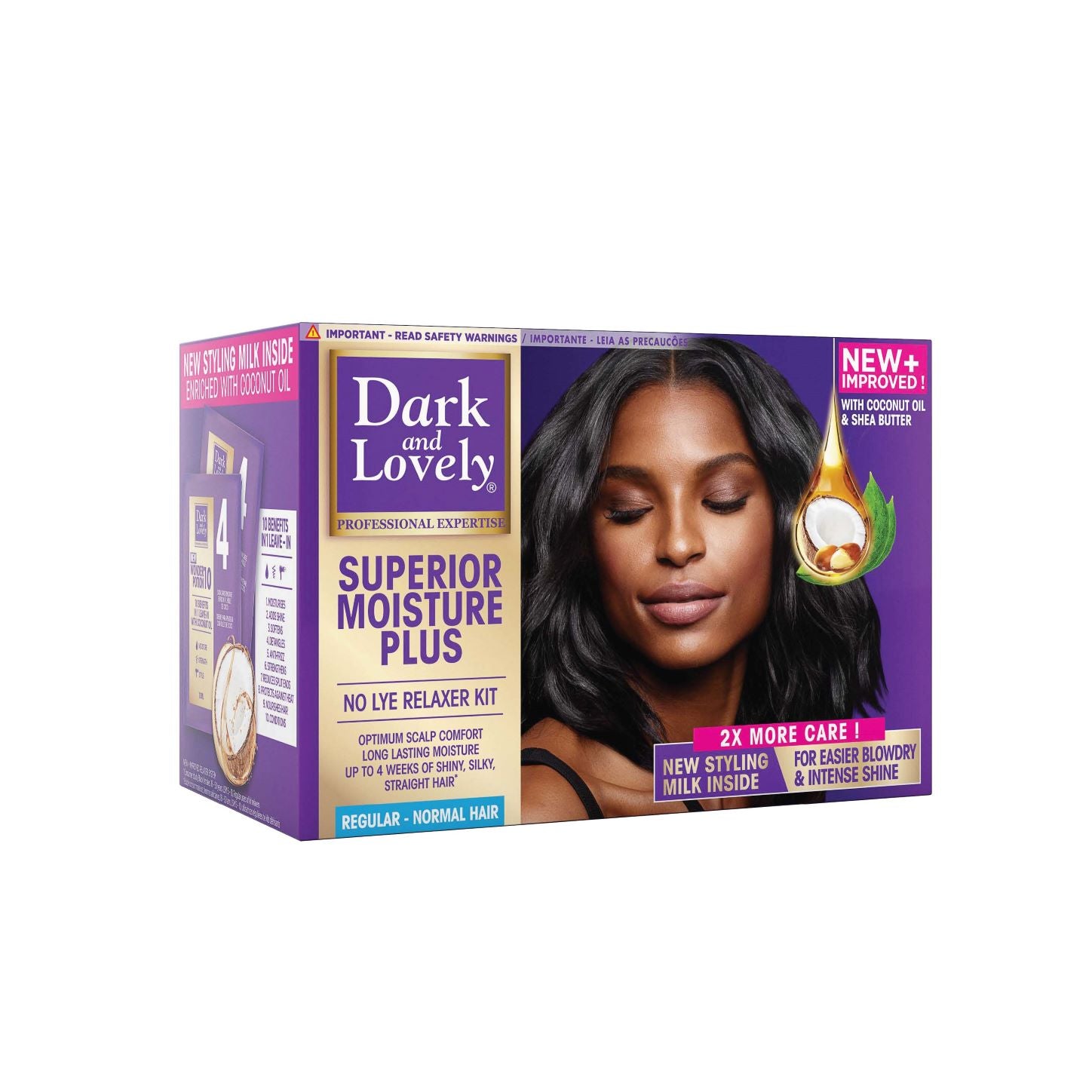 Dark & Lovely - Superior Moisture Plus No Lye Relaxer Kit Regular