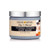 Creme Of Nature Clay & Charcoal Pre-Shampoo Detoxifying Clay Mask 11.5oz