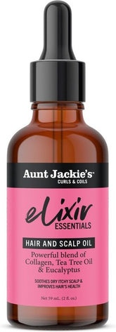 Aunt Jackies Curls & Coils Elixir Hair and Scalop Oil 2oz