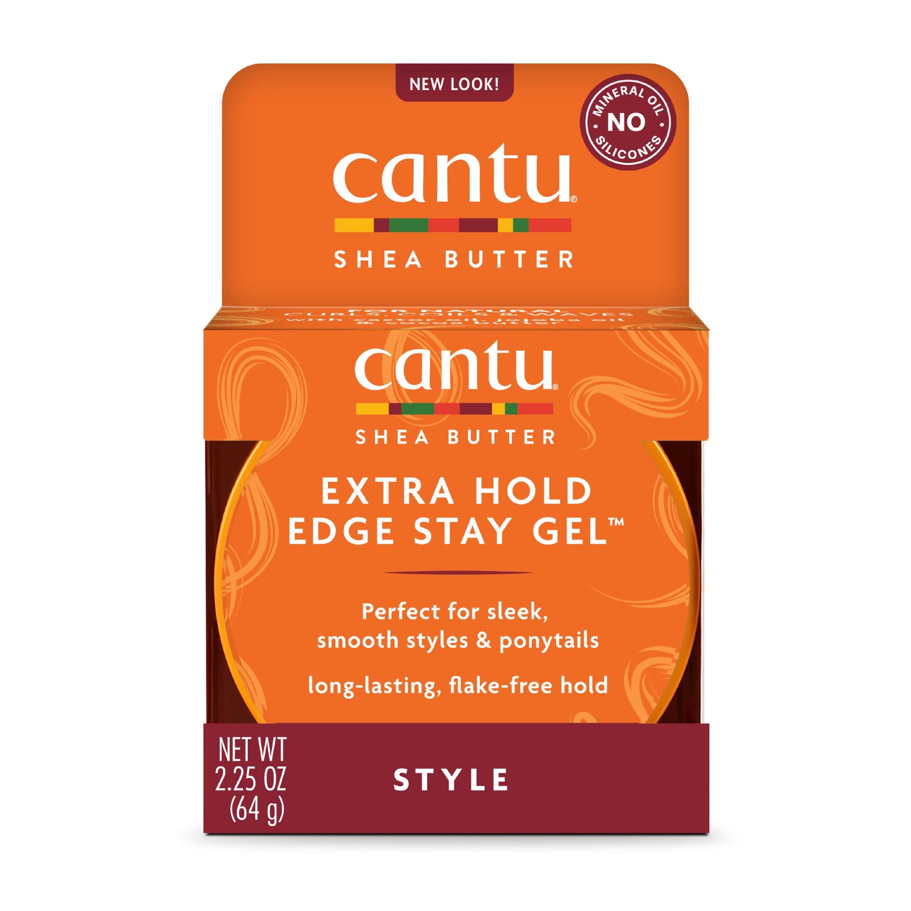 Cantu Shea Butter Extra Hold Edge Stay Gel, 64g/2,25oz