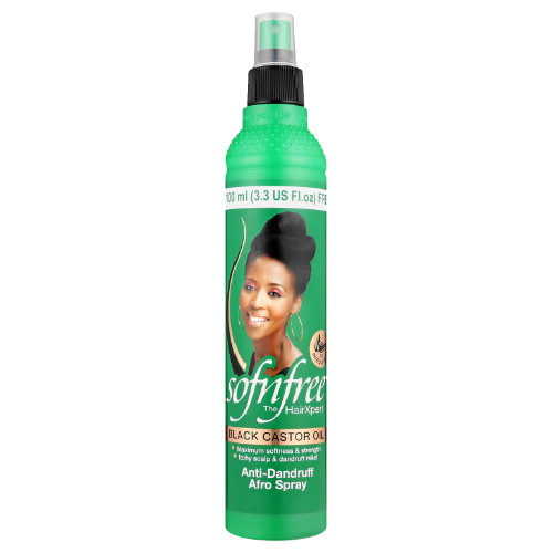 Sofnfree Black Castor Oil Anti-Dandruff Afro Spray 12oz