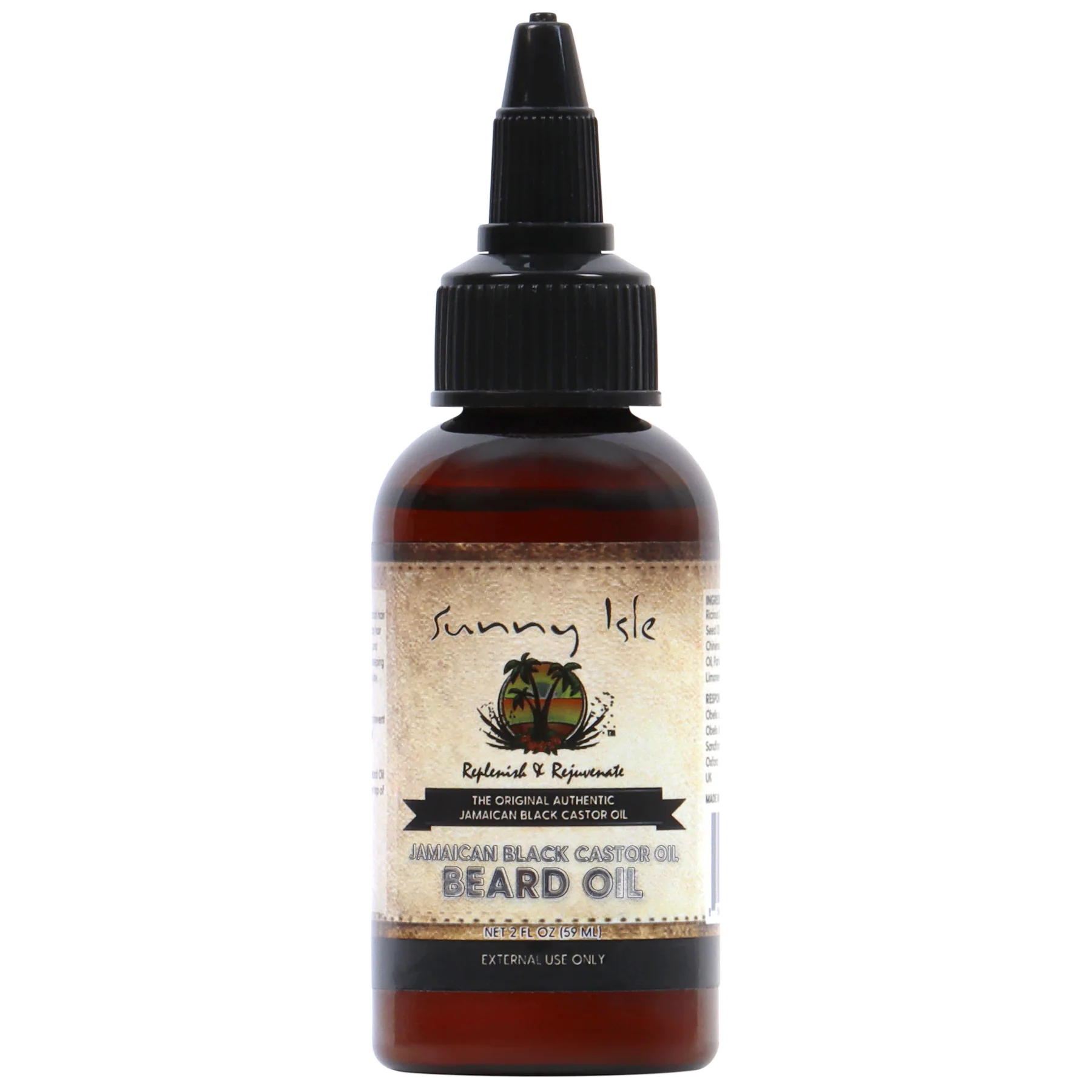 Sunny Isle Jamaican Black Castor Oil Beard Oil 2oz