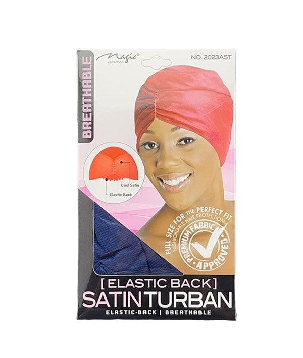 Satin Turban (BLACK)