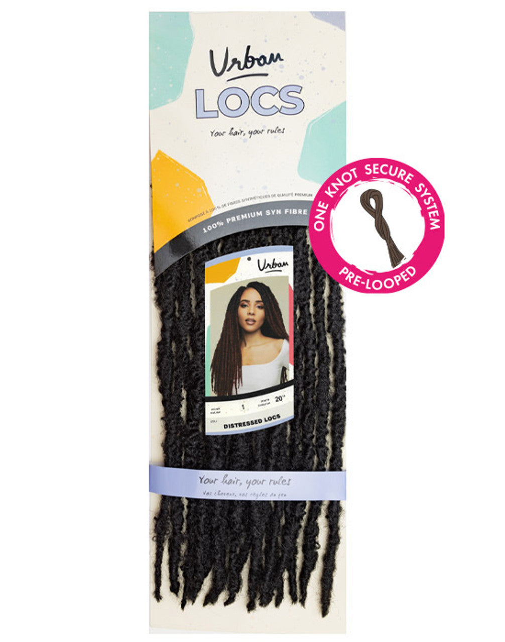 Syn Urban Braid - Distressed Locs 20"