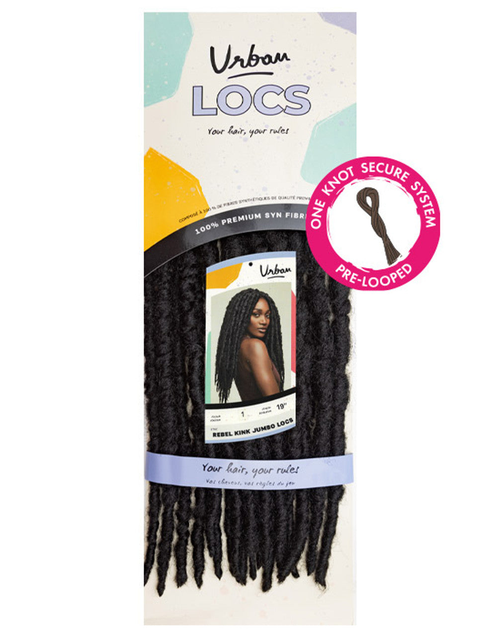 Urban - Rebel Kink Jumbo Locs 19"