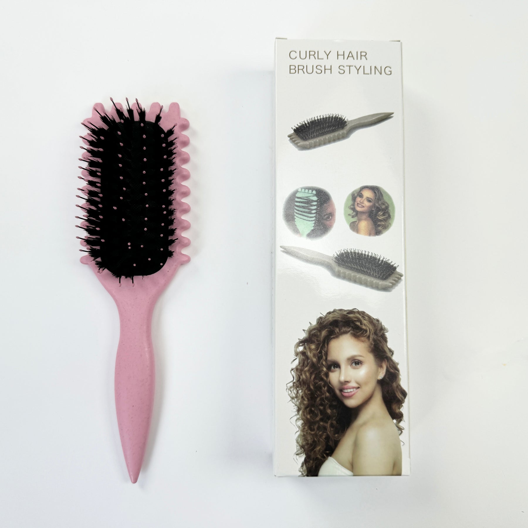 Boar Bristle Cushion Curling Brush