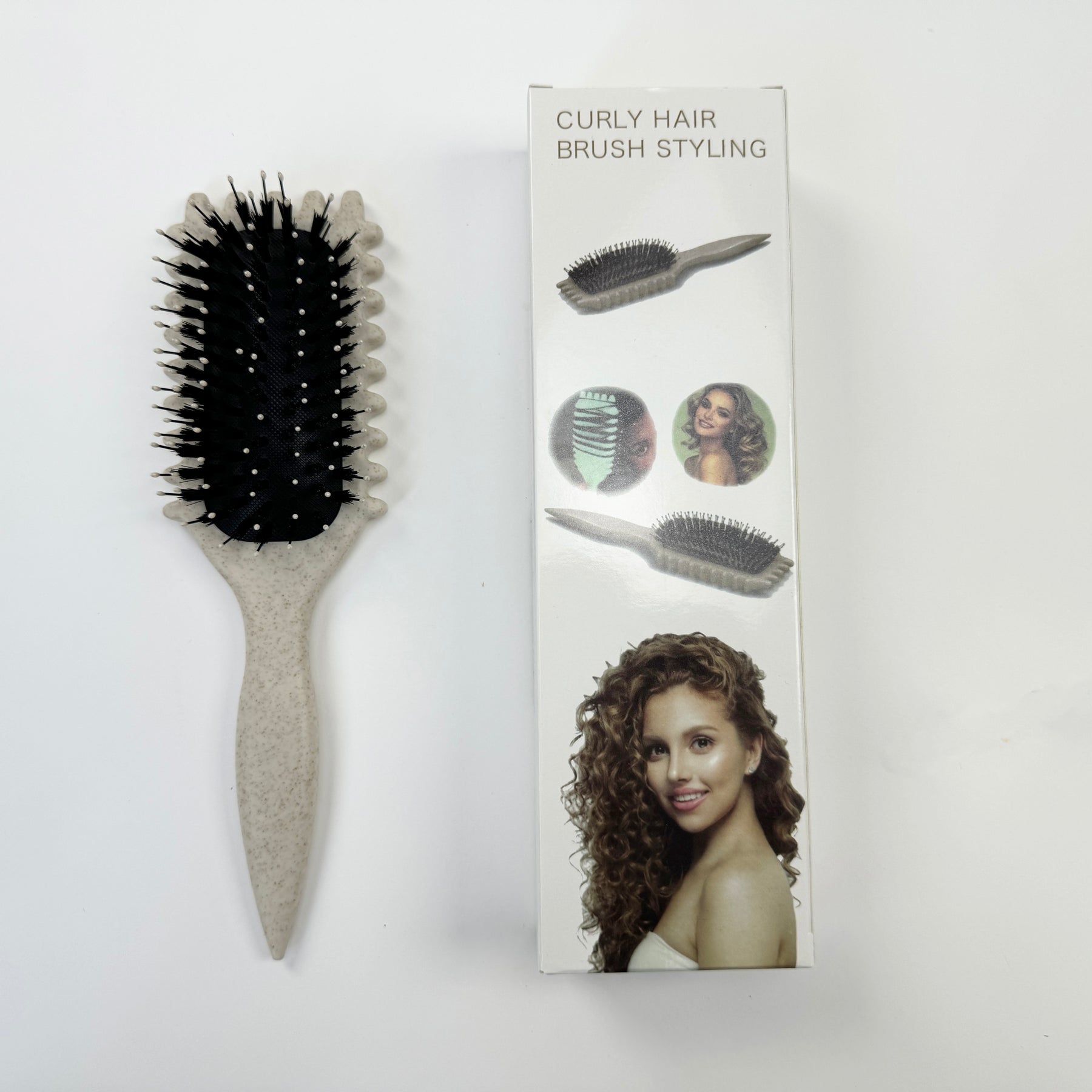 Boar Bristle Cushion Curling Brush