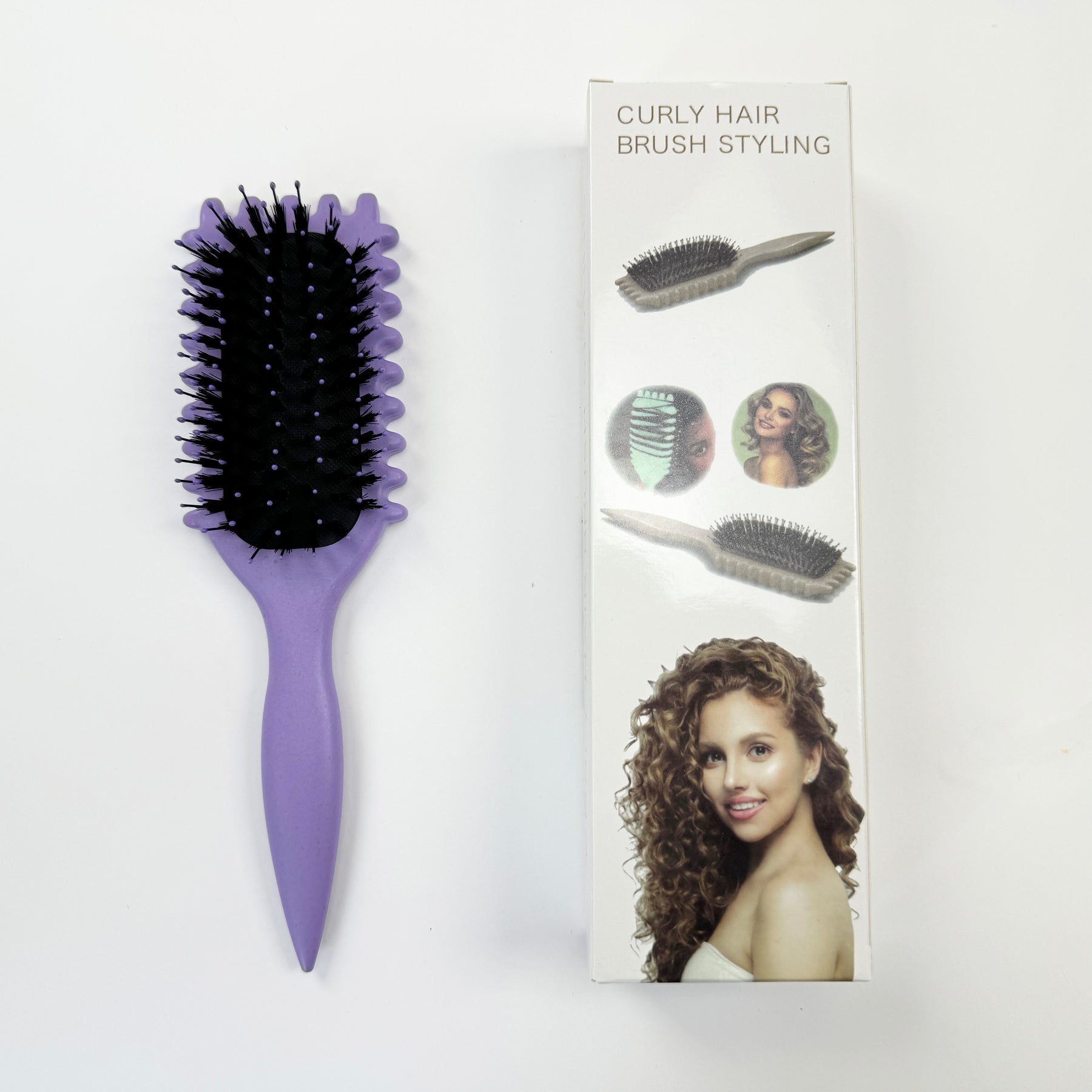 Boar Bristle Cushion Curling Brush