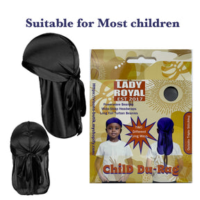 Lady Royal Children's High Elastic Long Tail Silky Durag