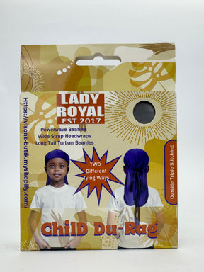 Lady Royal Children's High Elastic Long Tail Silky Durag