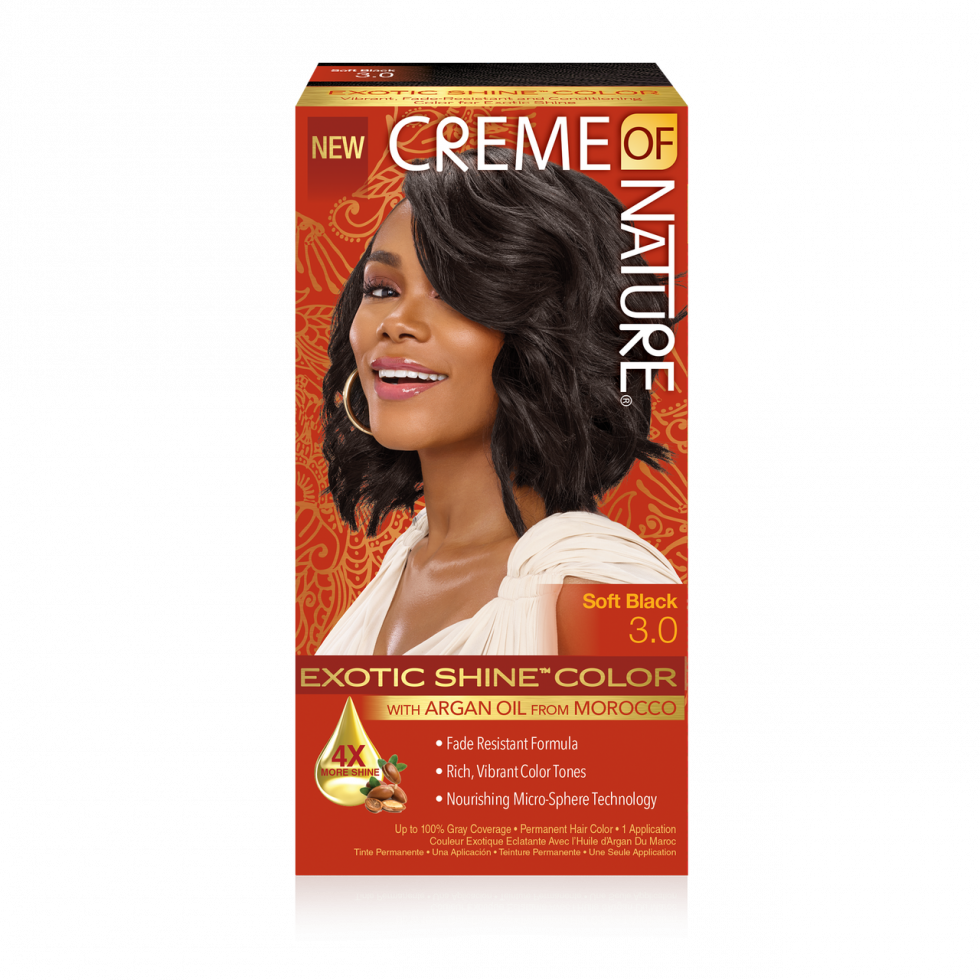 Creme Of Nature Exotic Shine Color Soft Black 3.0