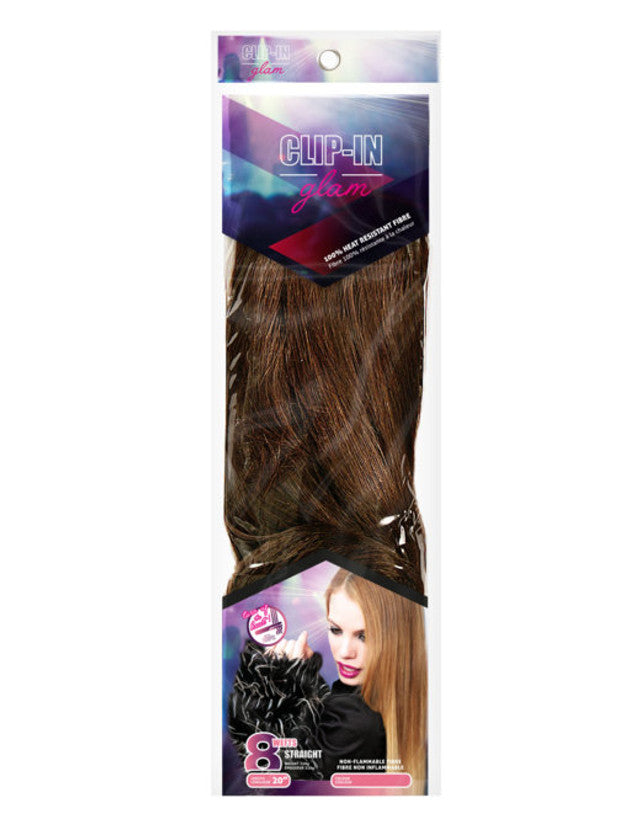 Clip-in Glam - Straight 8pc 20"