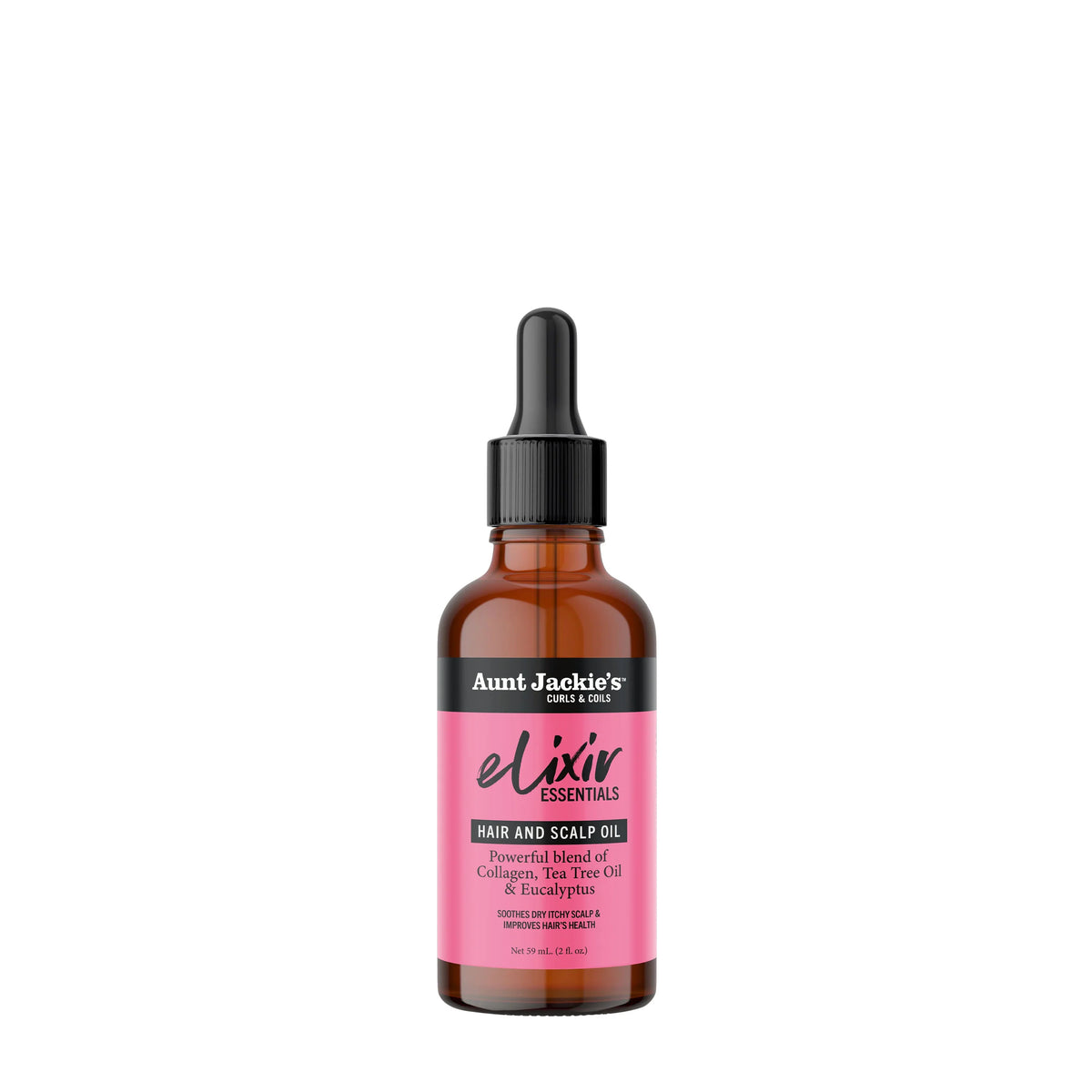 Aunt Jackies Elixir Hair and Scalp Oil  Blend of Tea Tree oil & Eucalyptus 2oz