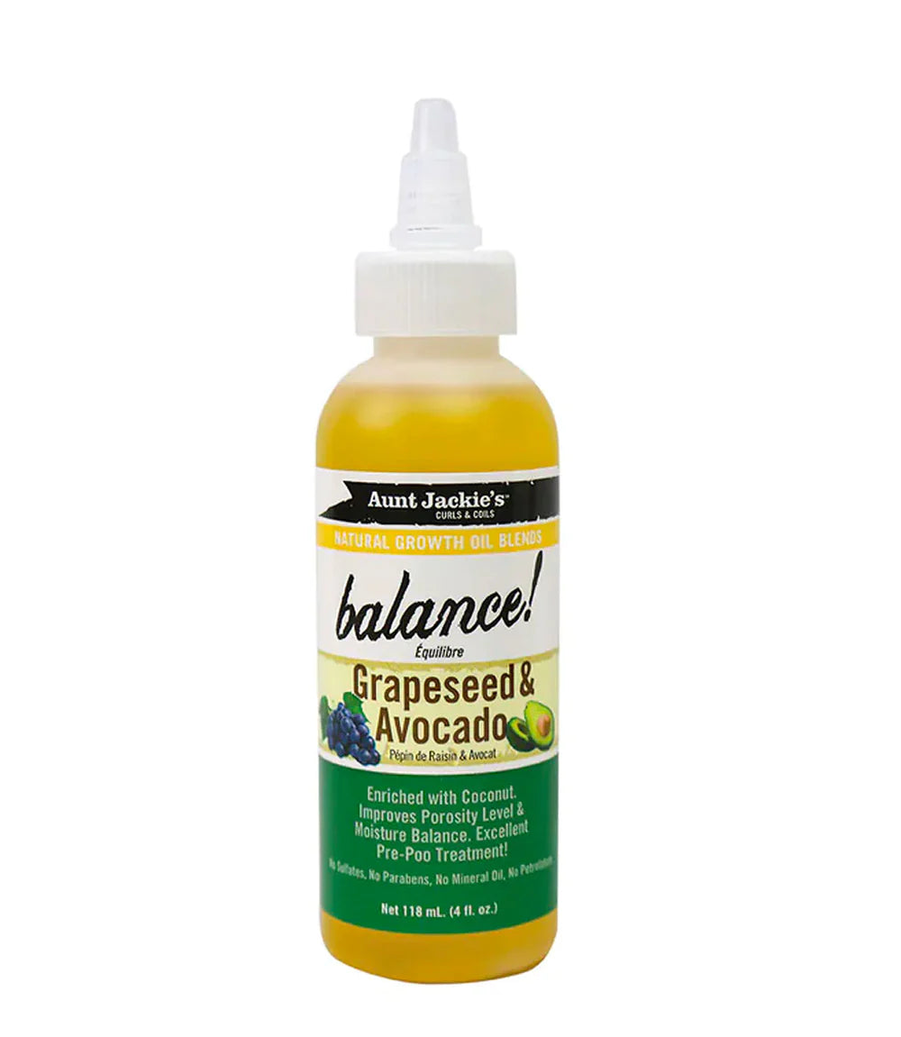 Aunt Jackie's Balance Grapeseed & Avocado 4oz