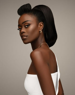 Human Hair 2-in-1 V-Part Wig Callie 12"