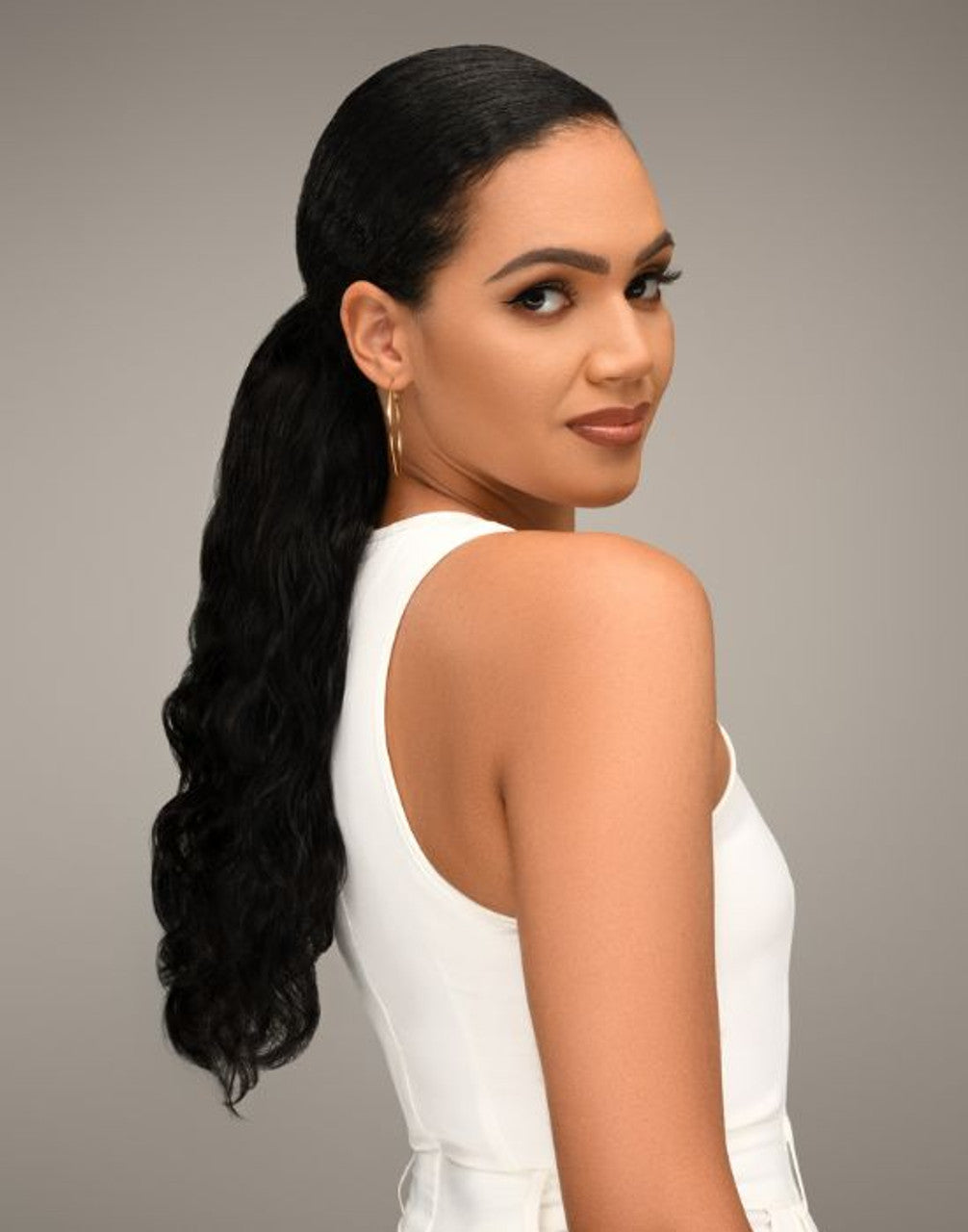 Human Hair 2-in-1 V-Part Wig Chantel 19"