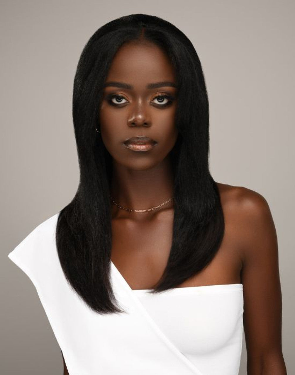 Human Hair 2-in-1 V-Part Wig Mia 21.5"