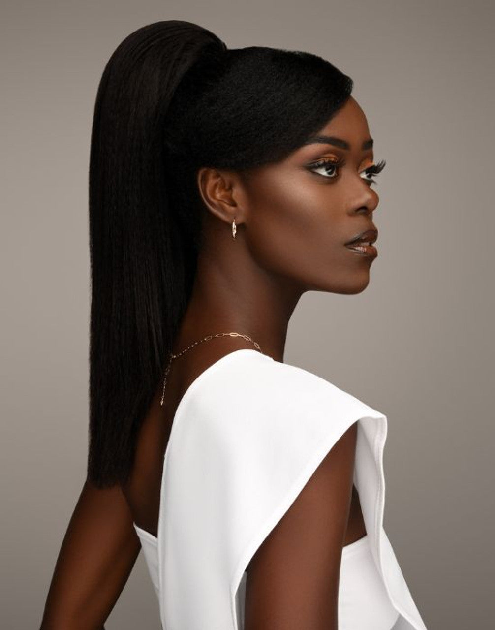 Human Hair 2-in-1 V-Part Wig Mia 21.5"