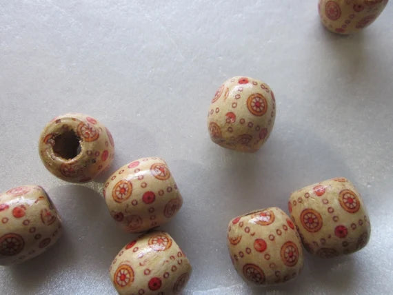 Wooden Hair Beads