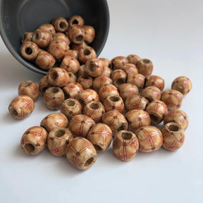 Wooden Hair Beads