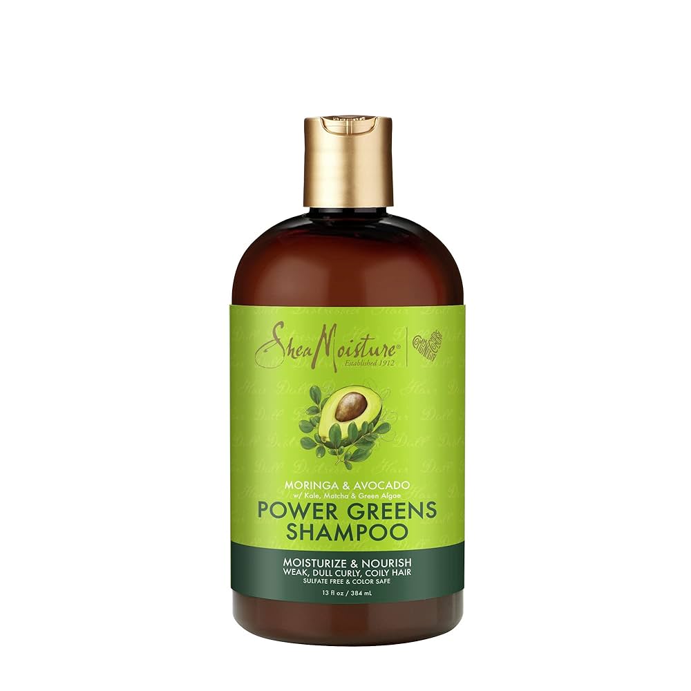 Shea Moisture Moringa & Avocado Power Greens Shampoo 13oz