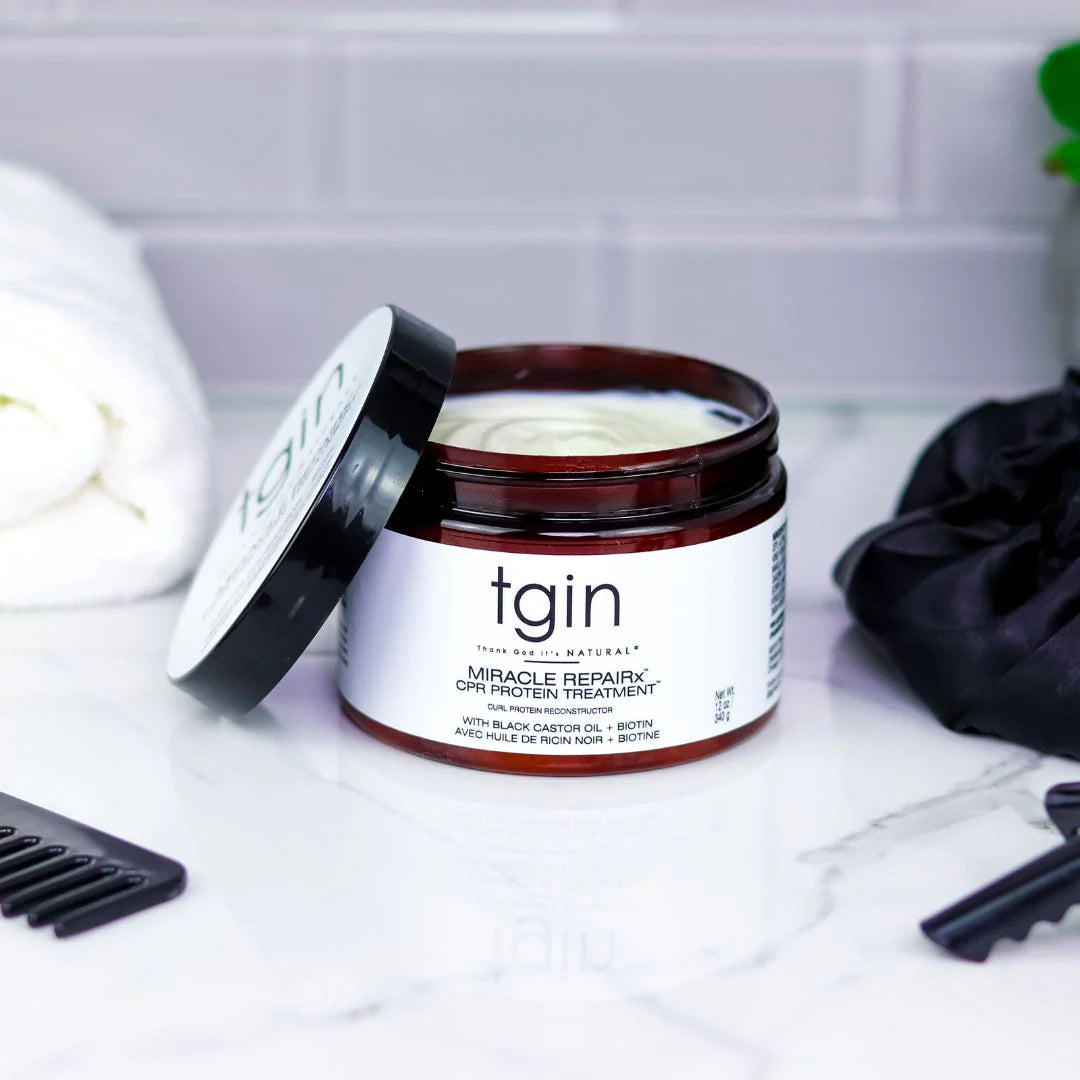 TGIN Miracle Repairx CPR Protein Treatment with Black Castor Oil + Biotin 12oz