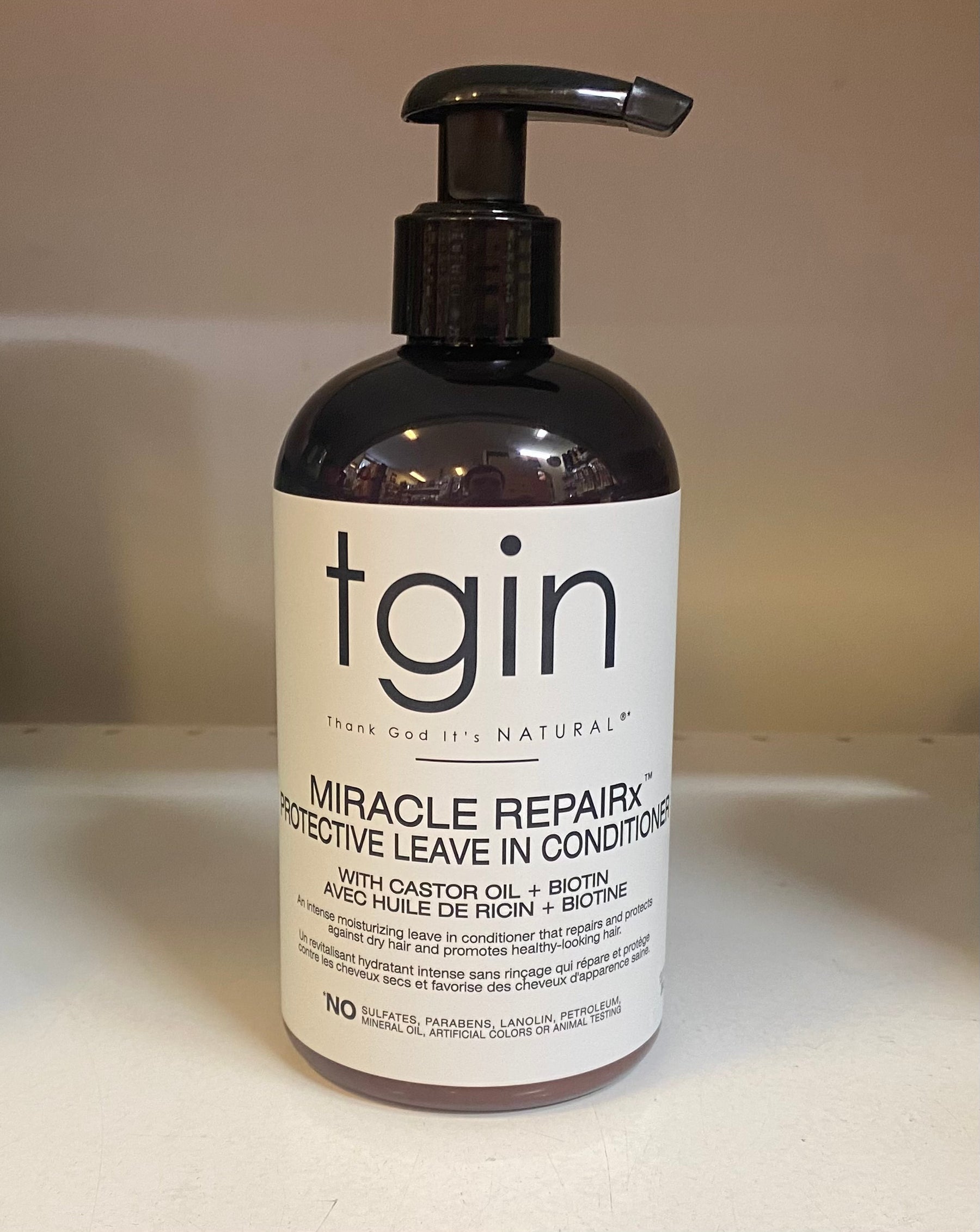 TGIN Miracle RepaiRX Protective Leave-In Conditioner with Castor Oil + Biotin 13oz