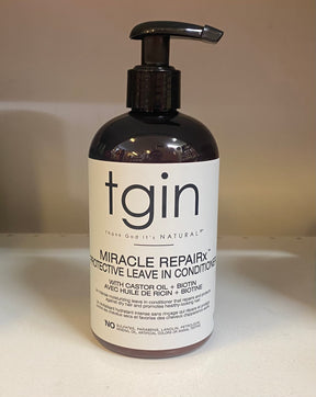 TGIN Miracle RepaiRX Protective Leave-In Conditioner with Castor Oil + Biotin 13oz