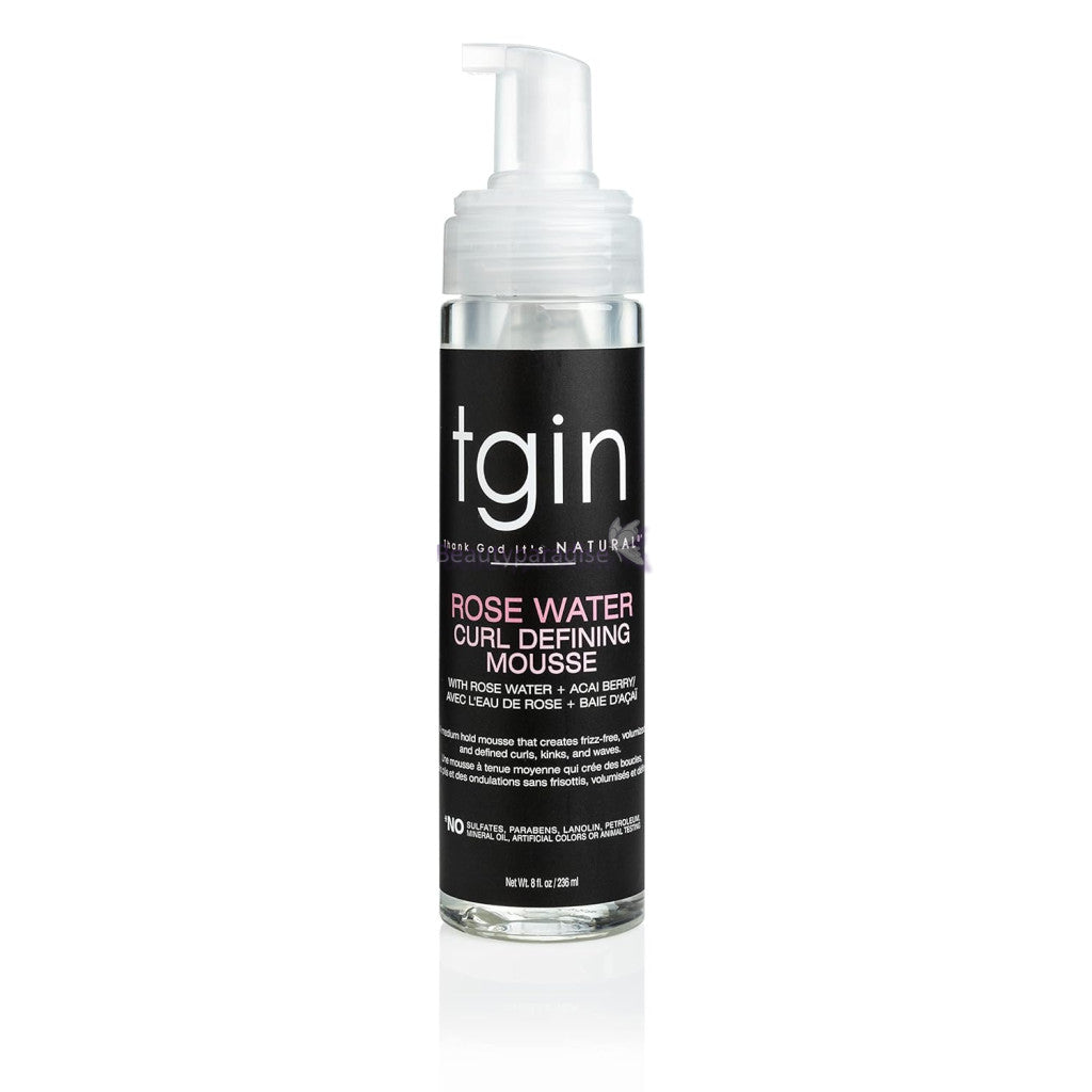 TGIN Rose Water Curl Defining Mousse 8oz