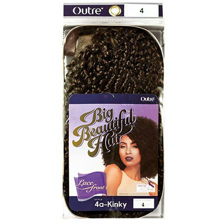 100% Syntetisk Lace Front Peruk 4a-Kinky