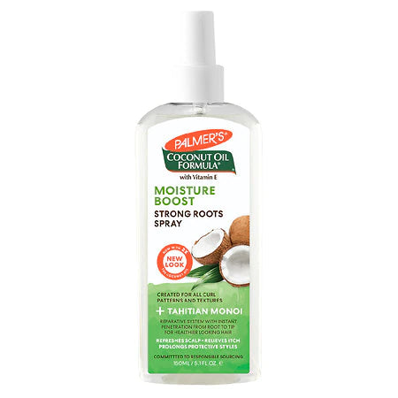 Palmers Coconut Moisture Boost Strong Roots Spray +Tahitian Monoi, 150ml/5oz