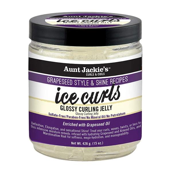 AUNT JACKIES GRAPESEED ICE CURLS GLOSSY CURLING JELLY, 426 G