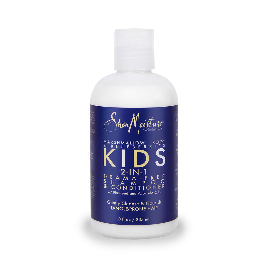 Shea Moisture Kids Marshmallows Root & Bluberries 2-In-1 Drama Free Shampoo & Conditioner , 237 ML
