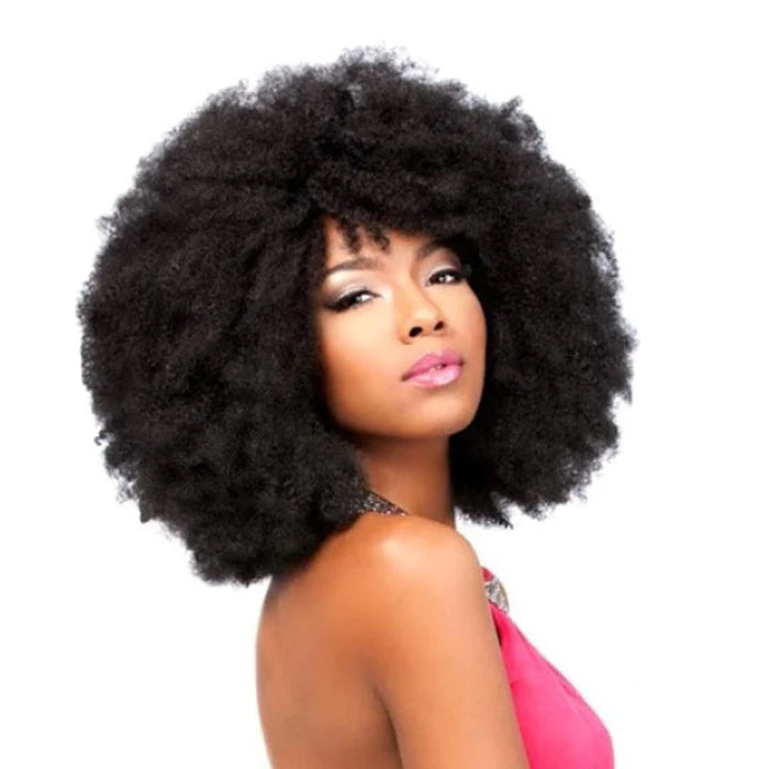 100% Synthetic Afro Kinky Weave, 12" och 20"