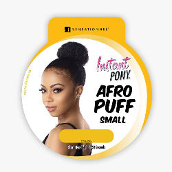 100% Synthetic Afro Puff Ponytail Small