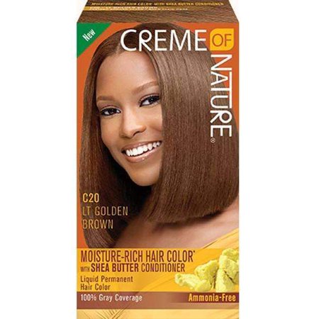 CREME OF NATURE - HAIR COLOR C 20 LIGHT GOLDEN BROWN