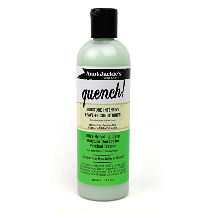 AUNT JACKIES CURLS & COILS QUENCH! MOISTURE INTENSIVE LEAVE-IN CONDITIONER, 355 ML