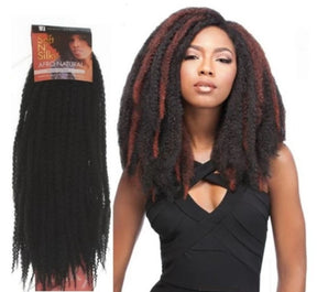100% Syntetisk Soft N' Silky Afro Twist Braid/Marley Braids