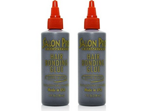 Salon Pro Exclusive Anti-Fungus Hair Bonding Glue (1oz, 2oz & 4 oz) Black
