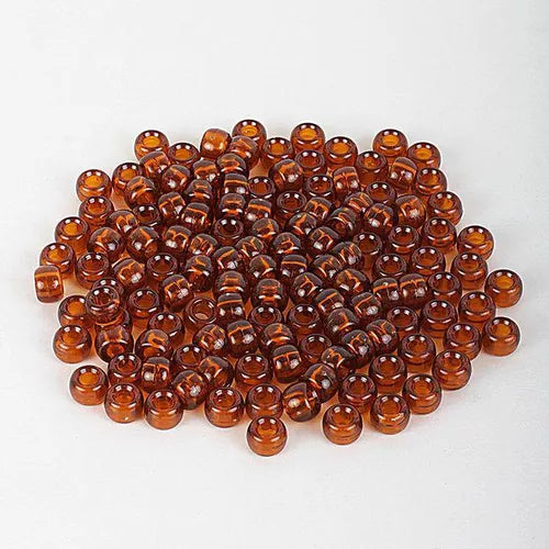 Red Large Hair Beads 240 ct Clear #HA13