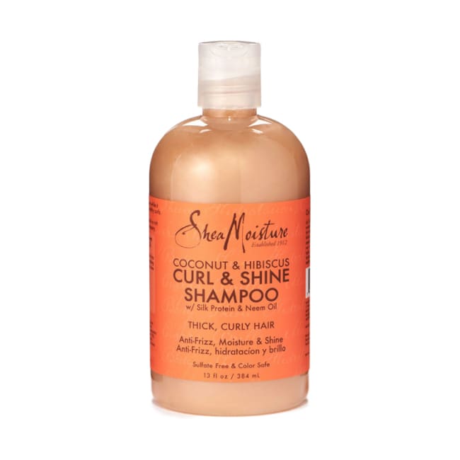 SHEA MOISTURE COCONUT & HIBISCUS CURL & SHINE SHAMPOO, 384 ML