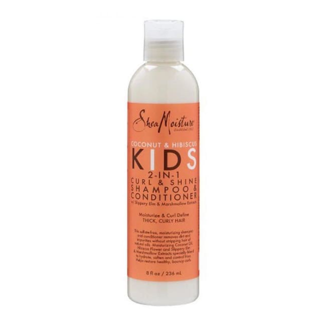 Shea Moisture Coconut & Hibiscus Kids 2-In-1 Curl & Shine Shampoo & Conditioner 236 Ml