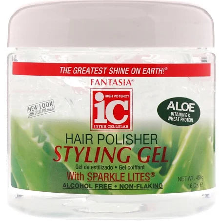 IC Hair Polisher Styling Gel Whit Sparkle Lites 567g