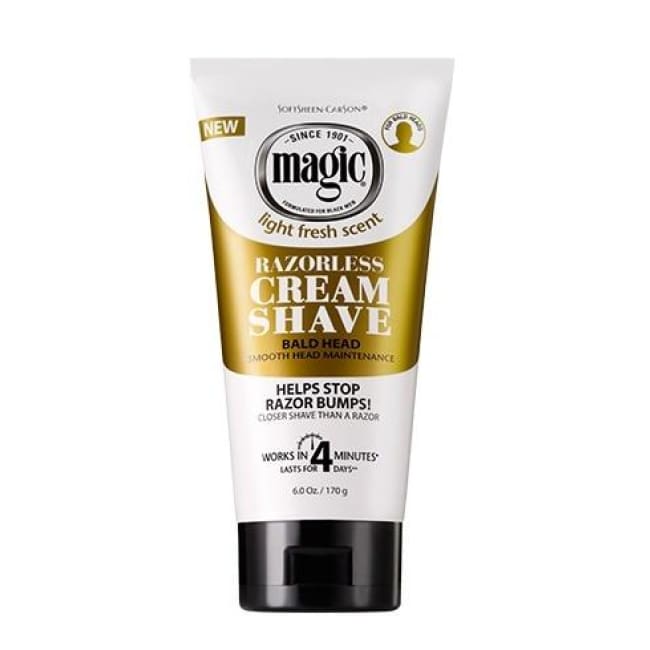 Softsheen | Carson Magic Razorless Cream Shave Smooth For Bald Head Maintenance 170 G